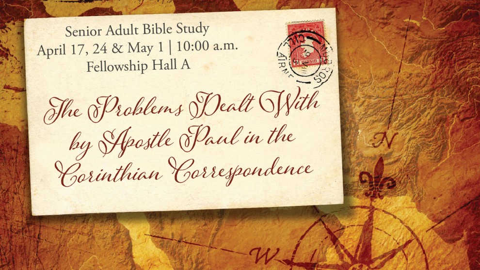 The Problems Dealt with by Apostle Paul in the Corinthian Correspondence