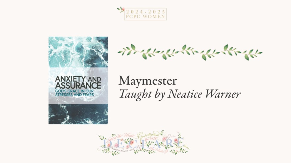 Anxiety and Assurance - Maymester
