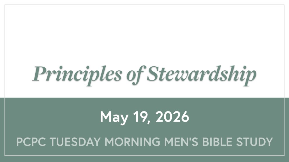 Principles of Stewardship